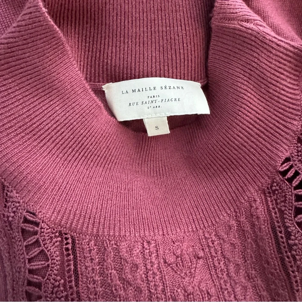 Sezane Janis Jumper in Rosewood - Picture 6 of 12